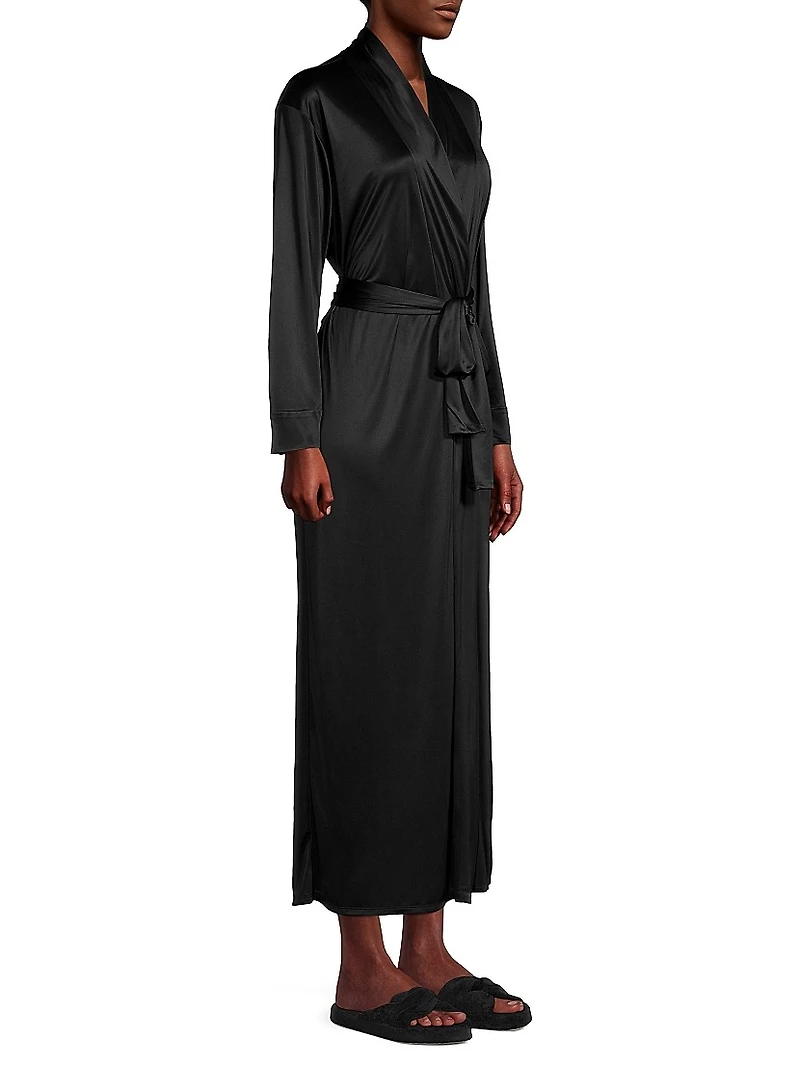 Enchant Long Satin Robe