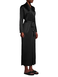 Enchant Long Satin Robe