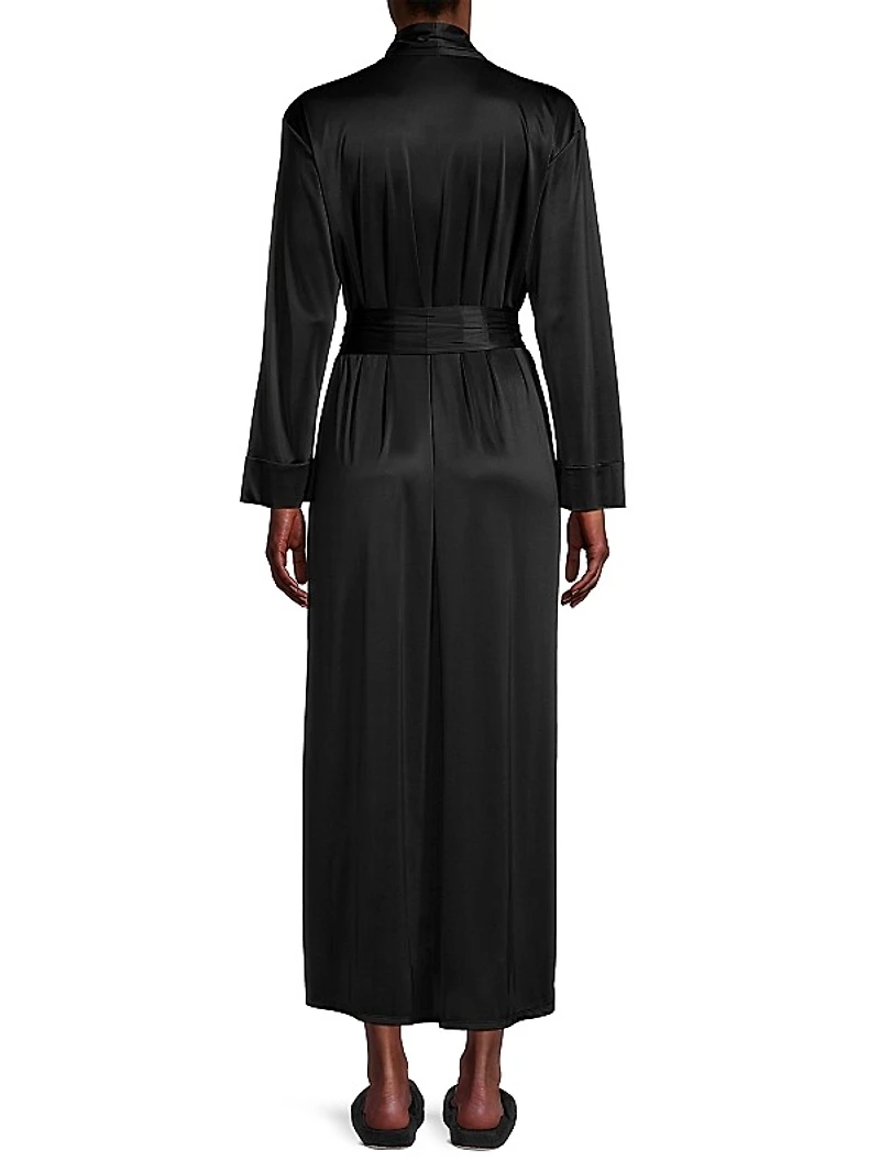 Enchant Long Satin Robe