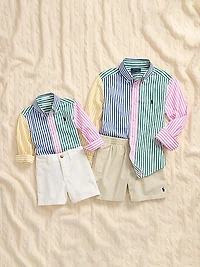 Little Boy's Stretch Twill Shorts