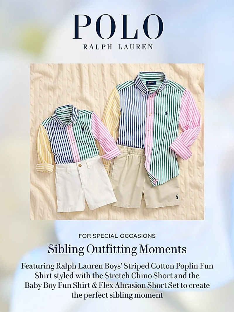 Little Boy's Stretch Twill Shorts