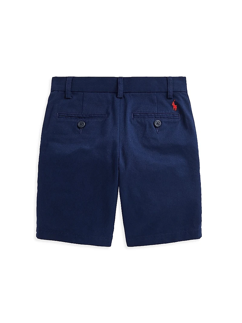 Little Boy's Straight-Fit Stretch Twill Shorts