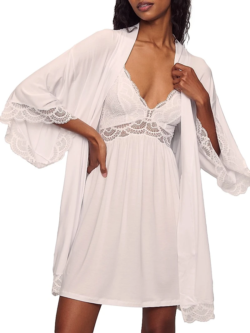 Mariana Modal Lace-Trim Chemise