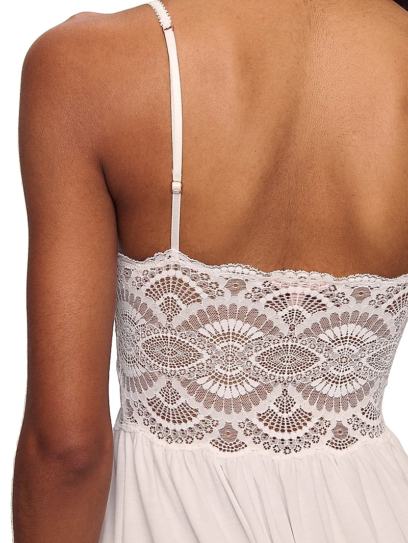 Mariana Modal Lace-Trim Chemise
