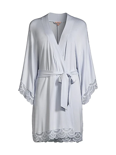 Mariana Modal Lace-Trim Robe