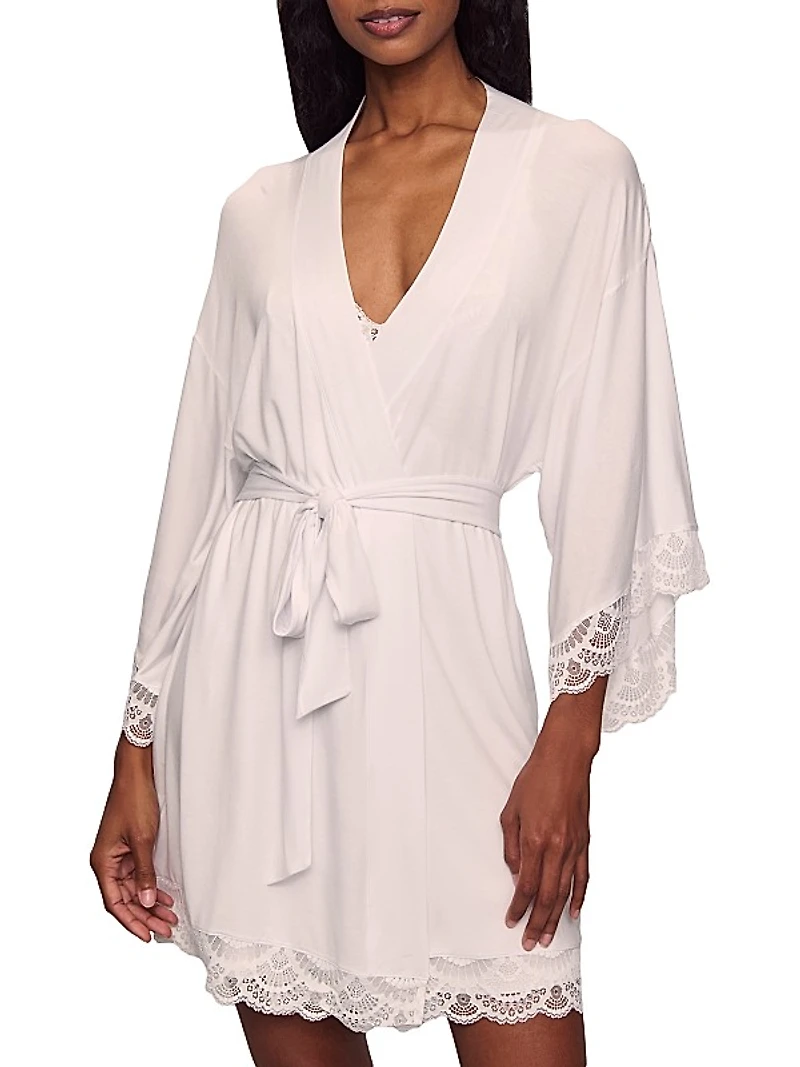 Mariana Modal Lace-Trim Robe