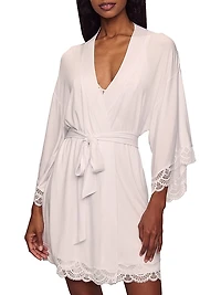 Mariana Modal Lace-Trim Robe