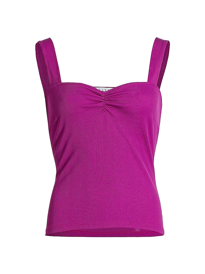 Ruched Jersey Tank Top