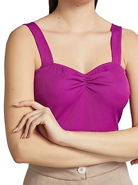 Ruched Jersey Tank Top