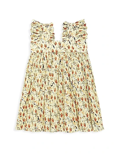 Little Girl's & Girl's Sleeveless Floral Dress