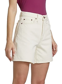 Maya High-Waisted Denim Shorts