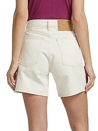 Maya High-Waisted Denim Shorts
