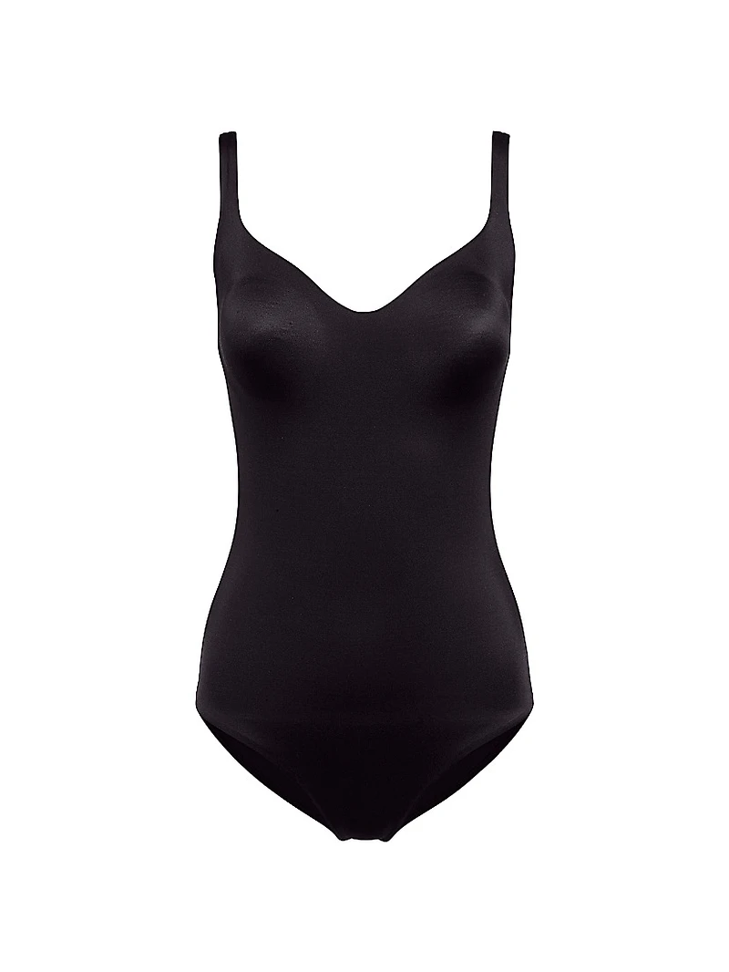 Formfitting Sleeveless V-Neck Bodysuit