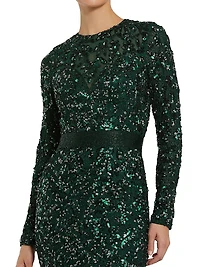 Beaded Empire Waist Gown