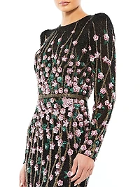 Beaded A-Line Gown