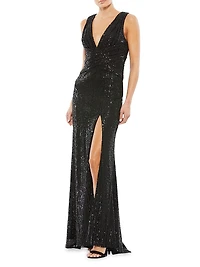 Ieena Sequin Sheath Gown