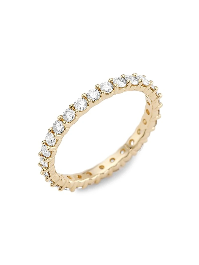 14K Yellow Gold & 1 TCW Diamond Eternity Band