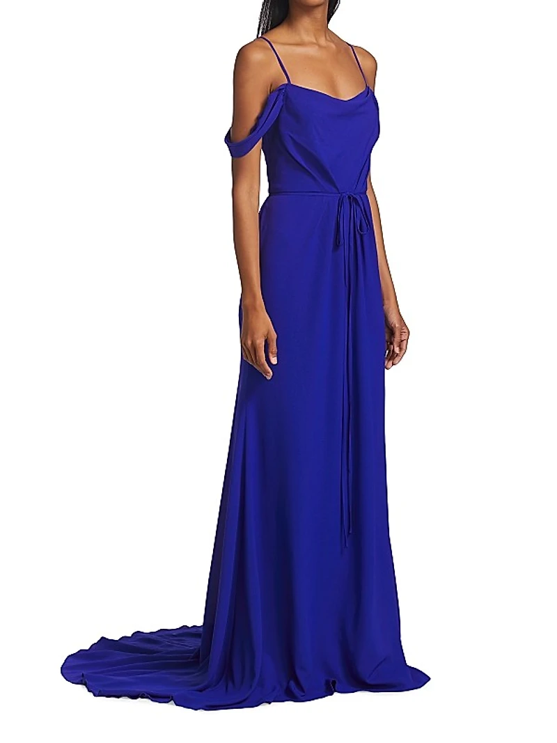 Johanna Off-The-Shoulder Gown