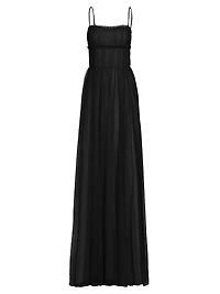 Manuela Tulle Cape Back Gown