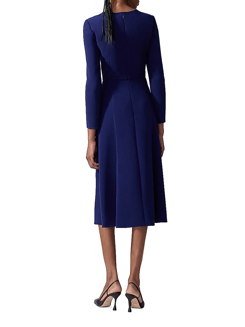 Icon Triple Bow Midi-Dress