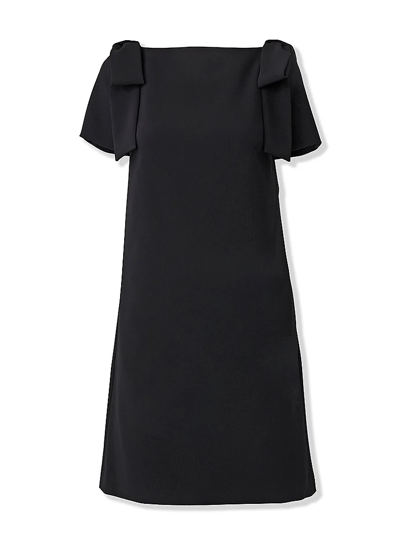 Icon Bow-Embellished Shift Dress