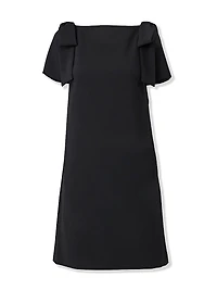 Icon Bow-Embellished Shift Dress