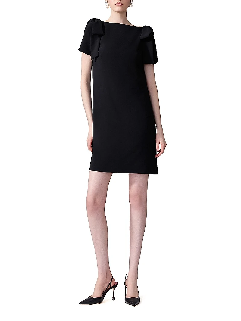 Icon Bow-Embellished Shift Dress