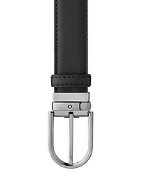 Horseshoe Buckle Cut-to-Size Leather Belt