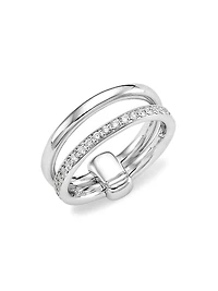 Iconica 18K White Gold & Diamond Ring