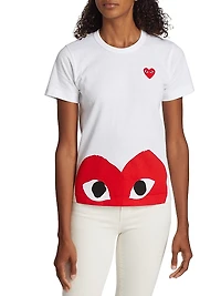 Short-Sleeve Heart-Print T-Shirt