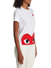 Short-Sleeve Heart-Print T-Shirt