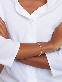 14K White Gold & 2.80 TCW Lab-Grown Diamond Tennis Bracelet