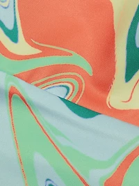 Hazel Asymmetric Printed Crop Top