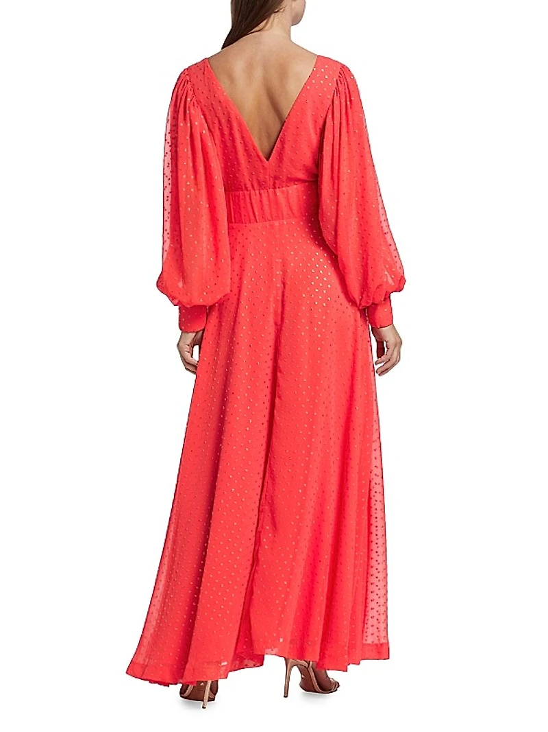 Lesli Jacquard Maxi Dress