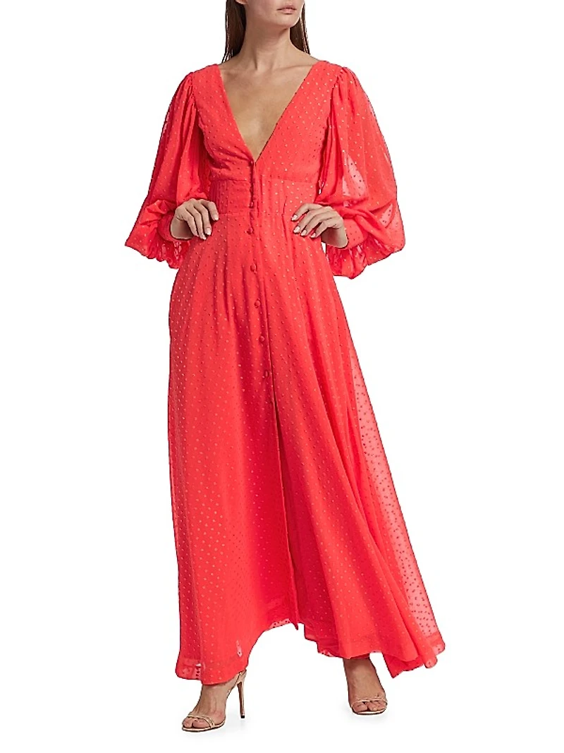 Lesli Jacquard Maxi Dress