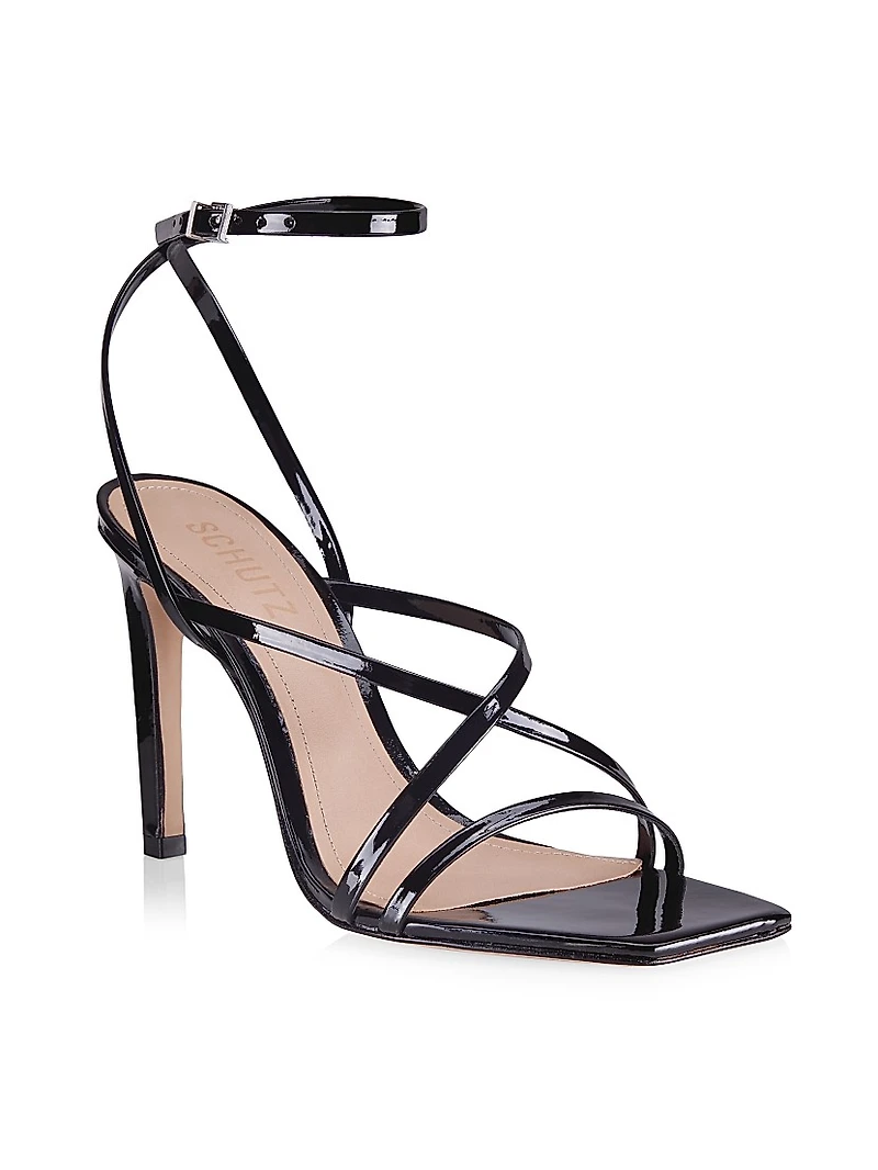 Bari Patent Leather Strappy Sandals
