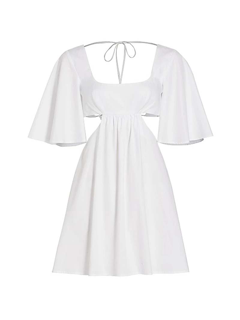 Cotton Cut-Out Minidress