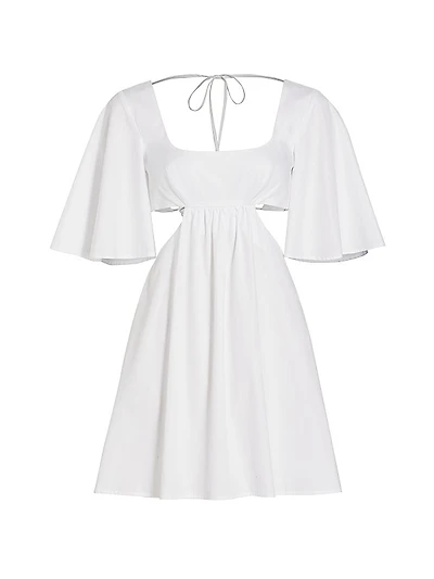 Cotton Cut-Out Minidress