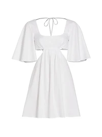 Cotton Cut-Out Minidress