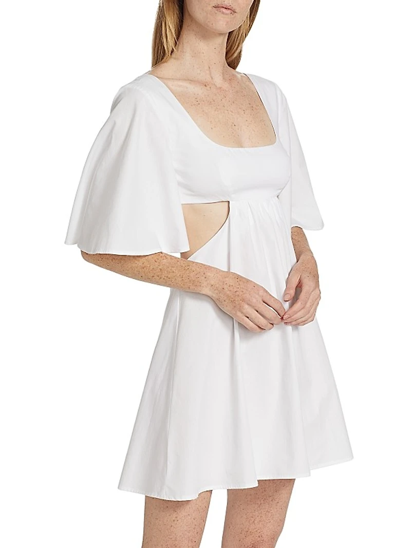 Cotton Cut-Out Minidress