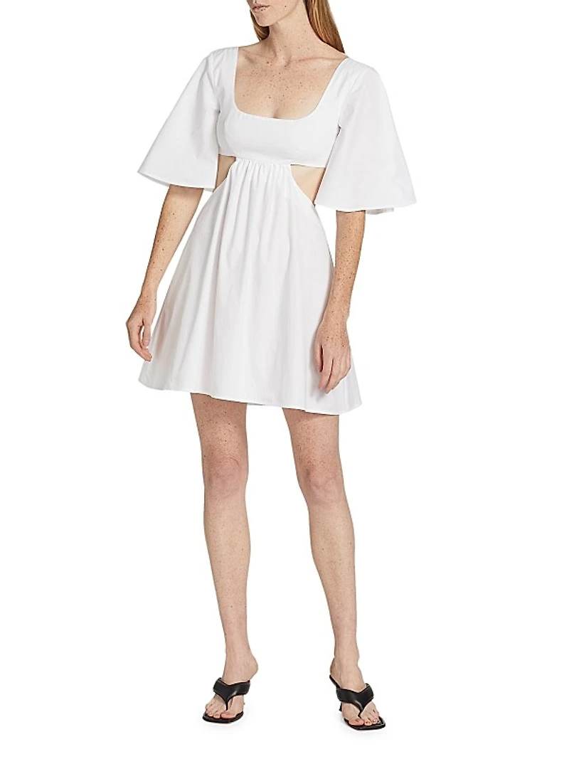 Cotton Cut-Out Minidress