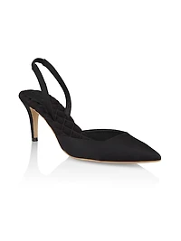 Gabriella Vegan Satin Slingback Pumps