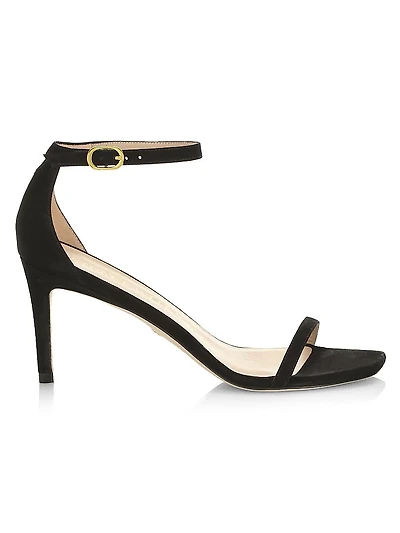 Nudistcurve Suede High-Heel Sandals