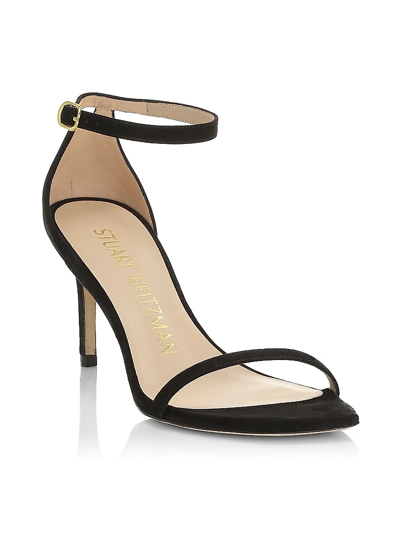 Nudistcurve Suede High-Heel Sandals