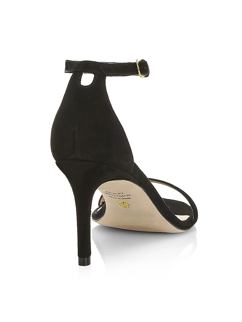 Nudistcurve Suede High-Heel Sandals