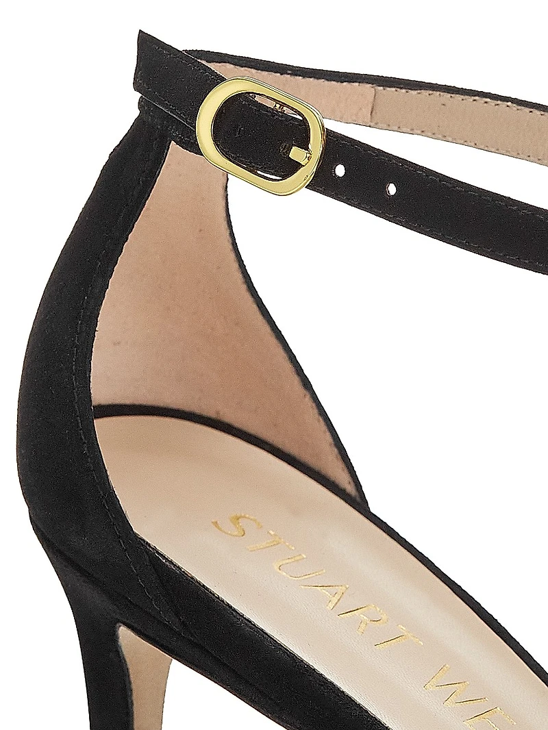 Nudistcurve Suede High-Heel Sandals