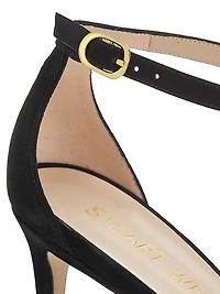 Nudistcurve Suede High-Heel Sandals