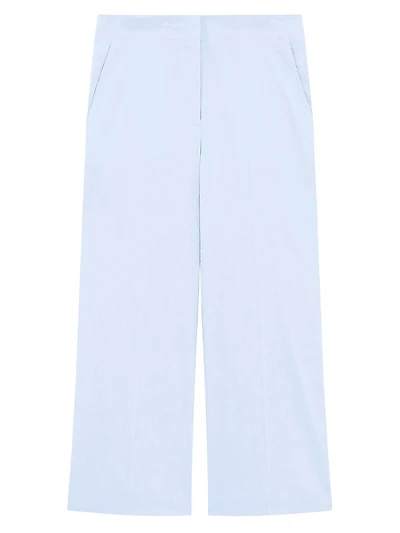 Terena Linen Cropped Wide-Leg Pants