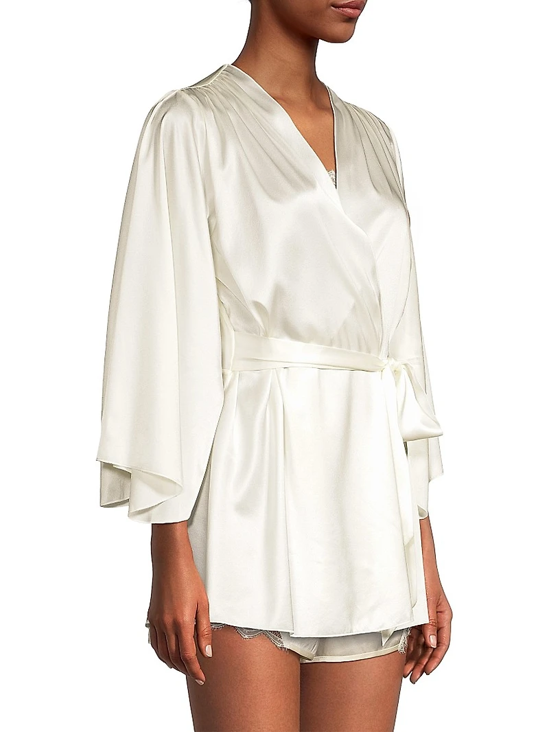 Satin Short Robe