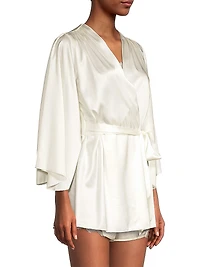 Satin Short Robe